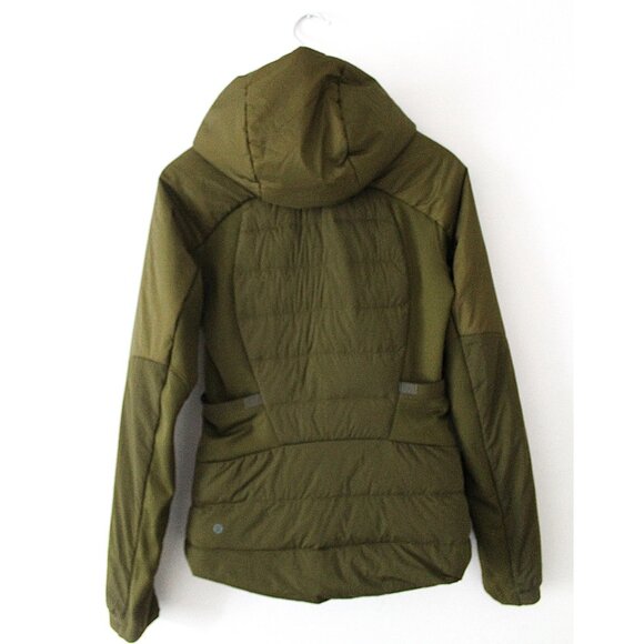 Lululemon Down For It All Jacket / Size 6 / Moss Green Down-Filled Goose Run - Picture 6 of 12